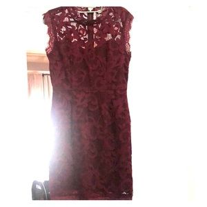 Burgundy Lace Dress